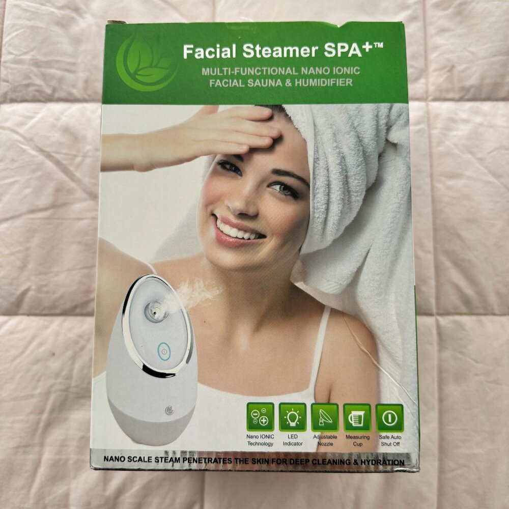 New Facial Steamer SPA+ by Microderm GLO, Portable Warm Mist Humidifier Machine